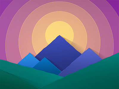 Material Mountains android freebie illustration material mountain shapes vector wallpaper