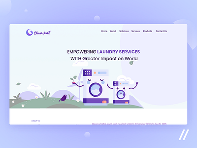 Clean World Web Development animation branding design graphic design logo ui web web design inspiration website