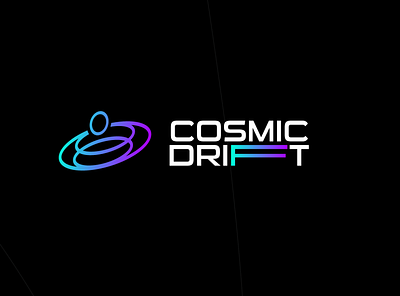 Cosmic Drift branding logo logoinspiration logotype metaverse minimal