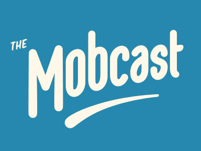 Mobcast Logo lettering logo type