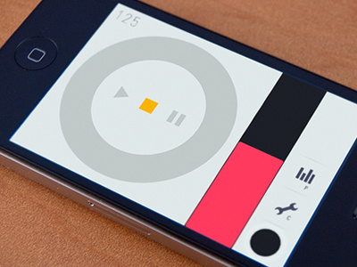 Music App UI design iphone ui