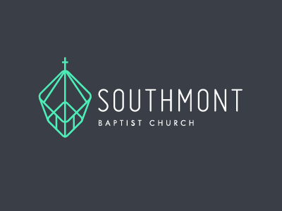 Southmont Baptist blueprint branding building church cross frame geometric logo structure