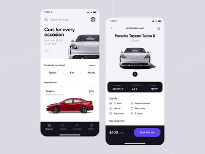 Car Rental App Concept