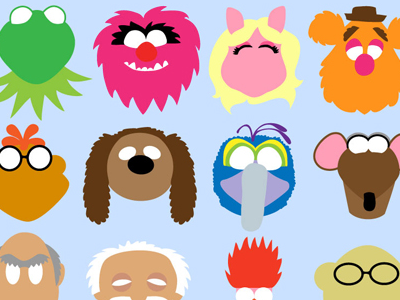 Official Minimal Muppets x wotto animal characters disney fozzy kermit muppets piggie wotto