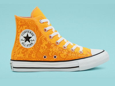 wotto x Converse all stars converse custom sneakers doodles footwear shoes sneakers