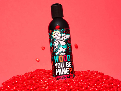 BALLSY Valentine's Day Bottle Design