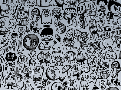 Inky All Over Doodle pattern