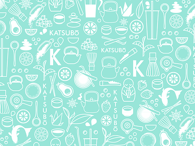 Katsubo Tea Branding brand design brand identity branding design japanese katsubo logo pattern tea