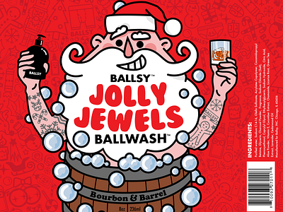 Ballsy Jolly Jewels Ballwash Bottle Label