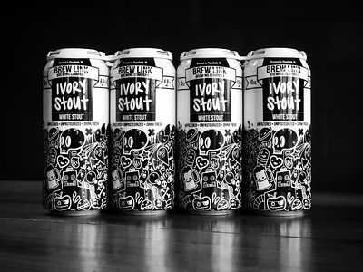 Brew Link Brewing Ivory Stout Can Design