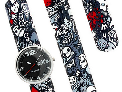 Watch Strap for b!ll's characters doodles fashion product design strap time watch watch strap wotto