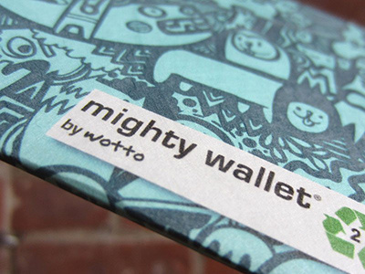 Dynomighty x wotto be mighty doodle dynomighty product product design recycled wallet wotto