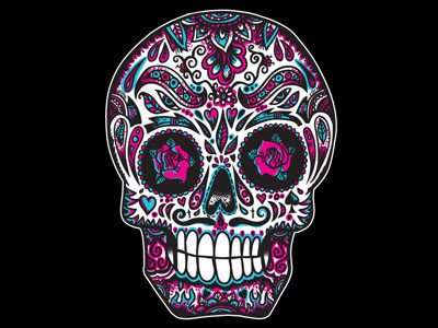 Dirty Shirty x wotto calavera day of the dead day of the dead skull death floral illustration mexican mexico ornate skull sugar skull tattoo