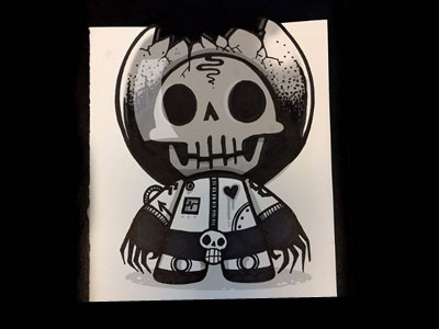 Dead in Space astronaut character design dark dead death skull space man