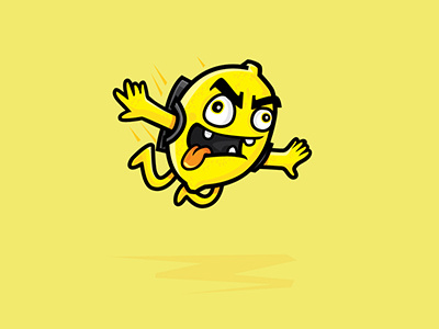 Lemonaze Character Design branding character design crazy lemon extreme sports funny lemon lemon character sky diver sky diving unique
