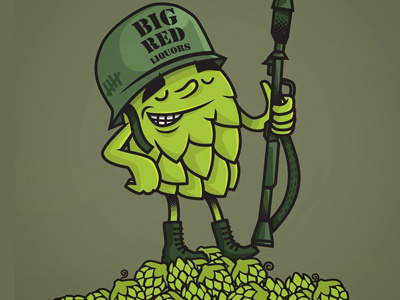 General Haze army beer beer can beer design craft beer general hops military soldier
