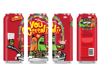 You Cereal? Ale brewed with Marshmallows - Can Design beer beer can beer design cereal beer cereal box cereal parody craft beer funny lucky charms