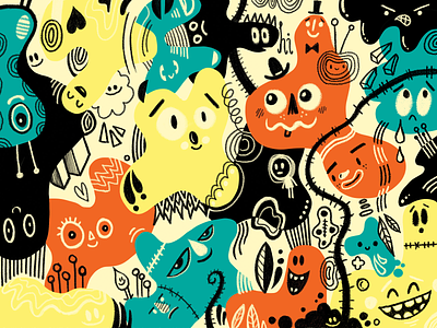 Color Exploration character character design characters color cute doodle doodles hand drawn illustration wotto