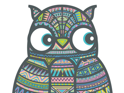 Whoo Me? art childrens cute fashion owl hipster owl illustration owl tribal tribal owl vector wotto