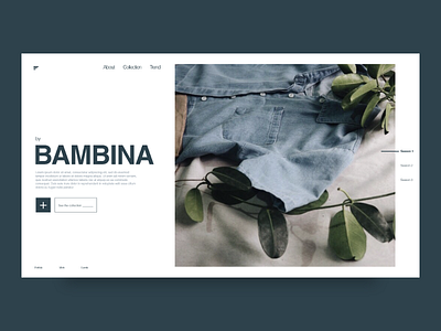 By Bambina | Website clothing grid helvetica minimal project ui website