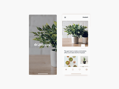 Unsplash | Concept UI app clean gallery iphone x layout minimal mobile ui unsplash