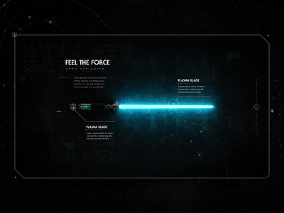 Star Wars: Jedi Fallen Order concept grid hero landing page layout paginator space star wars ui web design