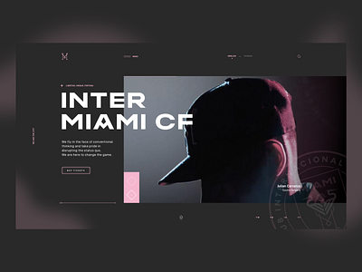 Inter Miami CF | Concept concept grid hero inter layout miami soccer ui web design