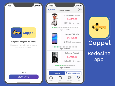 Redesing Coppel app app debut figma free throw my first desing redesing