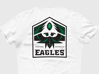 Double Headed Eagle II Tee badge brand college eagle football icon illustration lettering merchandise store tshirt type