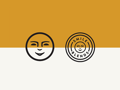 Smile Blends Identity 1.1 artisan badge blend emoji face icon iconography illustration logo smile