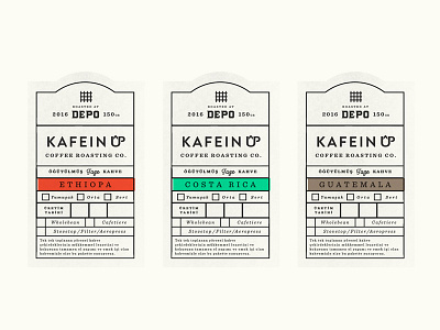 Labels for Depo Coffee Istanbul