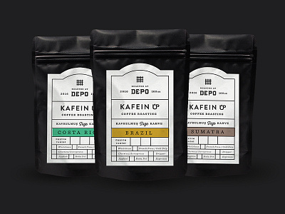 Depo Labels Update art black branding coffee concept design identity illustration label lettering packaging retro