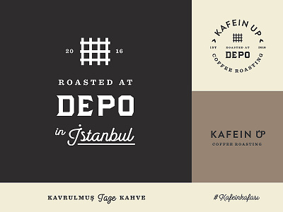 Depo Assets and Colors brand business coffee color concept icon identity istanbul lettering logo script typography