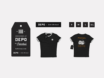 Depo x Zeki Michael Clothing Assets apparel art branding clothing design graphic icon identity illustration label lettering tshirt
