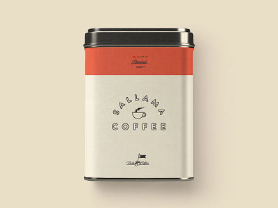 Sallama Coffee art brand color concept design identity illustration logo packaging retro tea vintage