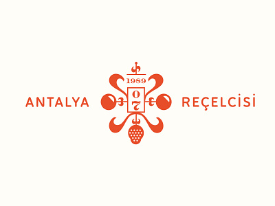 Antalya Recelcisi pt.1 art branding concept design identity jam jelly label logo minimal modern orange ornament packaging retro vintage
