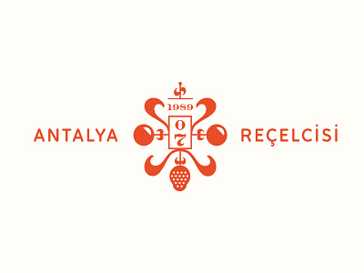 Antalya Recelcisi pt.1 art branding concept design identity jam jelly label logo minimal modern orange ornament packaging retro vintage