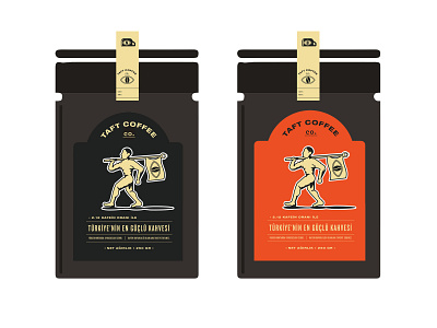 Taft Coffee Co. pt.2 Labels badge brand branding coffee color concept design icon identity illustration istanbul label lettering logo minimal packaging retro typography vector vintage