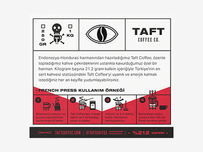 Taft Coffee Co. Brewing Instructions