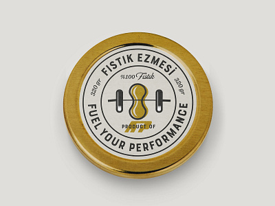 Peanut Butter Badge badge branding concept design energy food gym hand made health icon identity illustration label lid logo packaging retro typography vector vintage
