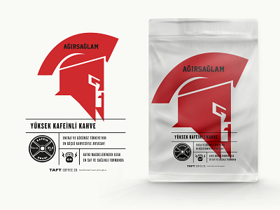 AĞIRSAĞLAM Coffee Packaging badge brand branding caffeine coffee color concept design icon identity illustration label lettering logo packaging print roast sports typography vector