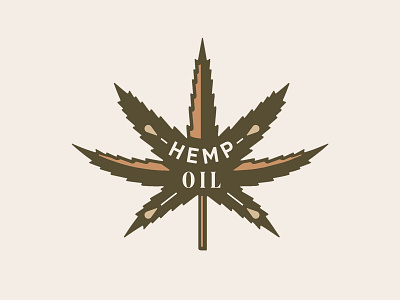 Hemp Oil Illustration