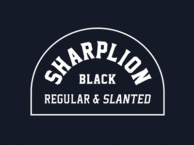 Sharplion Typeface app badge branding craft display family font label lettering logo packaging retro type typeface typography ui vector vintage web webfont