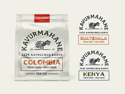 Kavurmahane Bags bag bean brand branding concept craft design identity illustration kenya lettering logo packaging pouch retro roasted typography ui whole wholesale