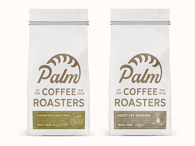 Palm Espresso and Decaf Bags