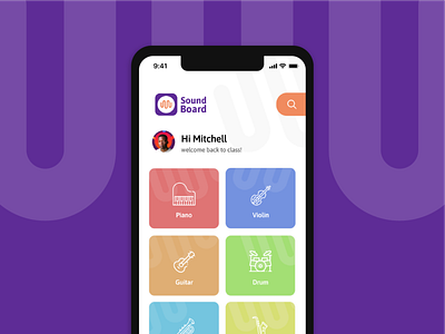 Sound Board Mobile Ui branding mobile mobile app mobile app design product design product ui ui