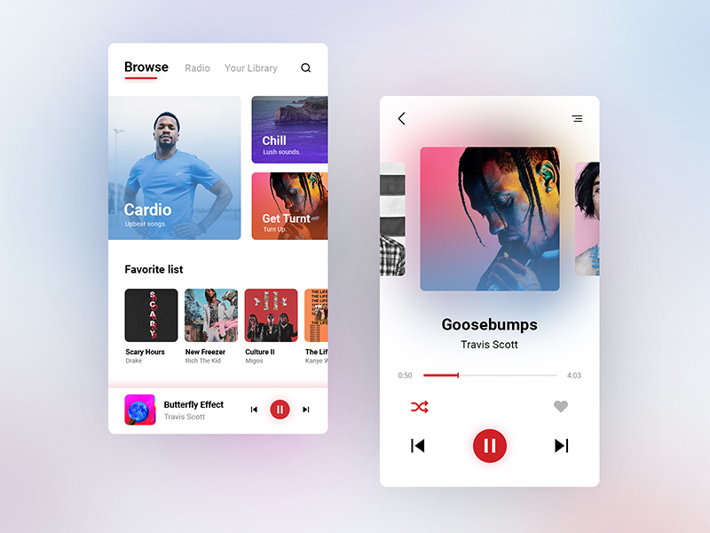 Music Player by Kostia Osadchy on Dribbble