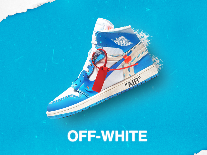 unc shoes off white