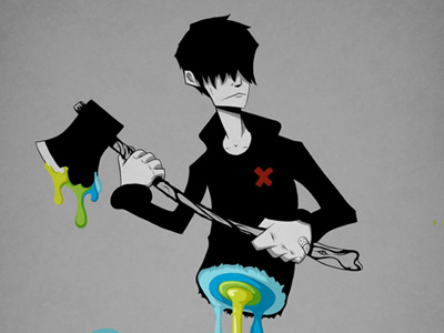 Strange Mercy axe boy digital illustration mercy strange