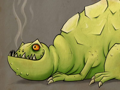 Dragon creature digital dragon illustration painting